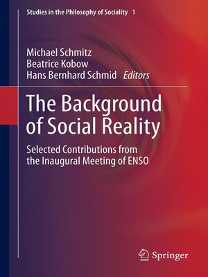 cover image of The Background of Social Reality